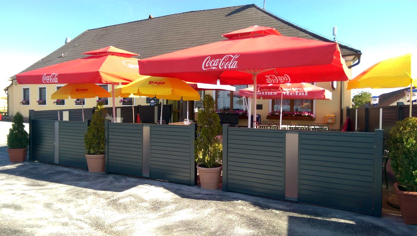 Gastgarten im Gasthaus Powisch